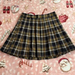 Yellow Plaid Skirt